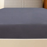 Vidaxl ausgestattete Blätter 2 ST Jersey 140x200 cm Baumwoll -Anthrazit -gelöscht