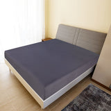 Vidaxl ausgestattete Blätter 2 ST Jersey 140x200 cm Baumwoll -Anthrazit -gelöscht