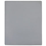 Vidaxl ausgestattete Blätter 2 St Jersey 140x200 cm Baumwollgrau