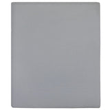 Vidaxl ausgestattete Blätter 2 St Jersey 160x200 cm Baumwollgrau