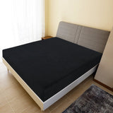 Vidaxl angepasstes Blatt Trikot 100x200 cm Baumwollschwarz