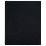 Vidaxl namontovaný dres list 160x200 cm Cotton Black