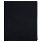 Vidaxl ausgestattete Blätter 2 St Jersey 180x200 cm Baumwollschwarz