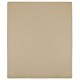 Vidaxl angepasstes Blatt Jersey 90x200 cm Baumwolltaupe