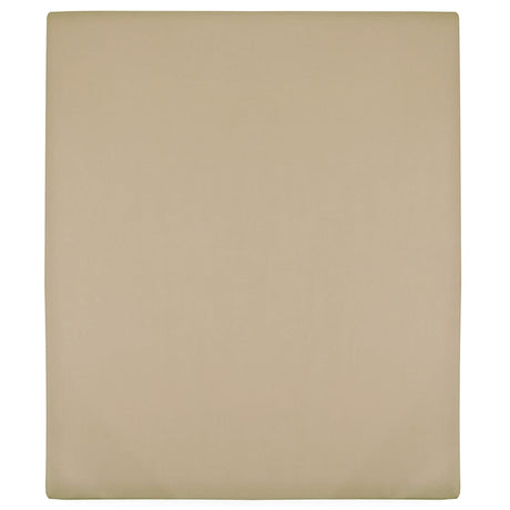 Vidaxl angepasstes Blatt Jersey 100x200 cm Baumwolltaupe