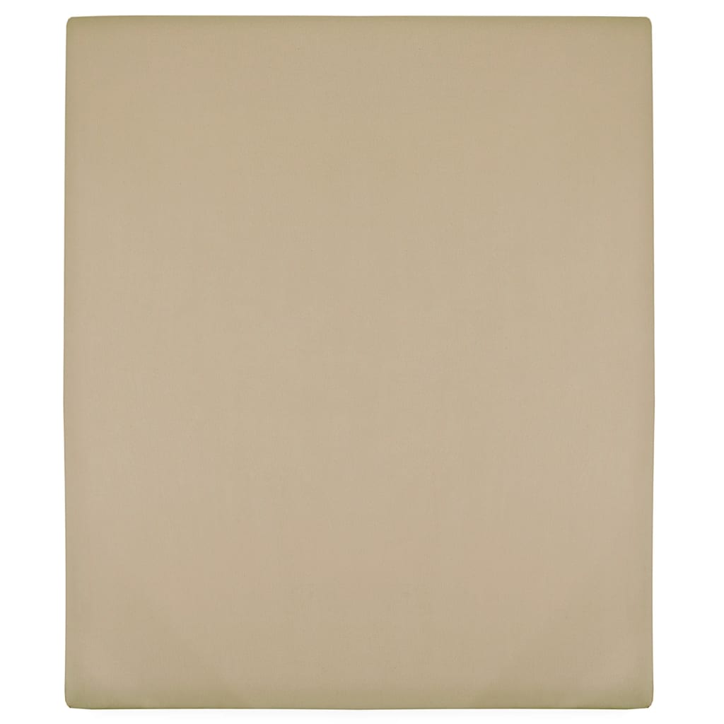 Vidaxl Foglio a monte Jersey 100x200 cm Cotton Taupe