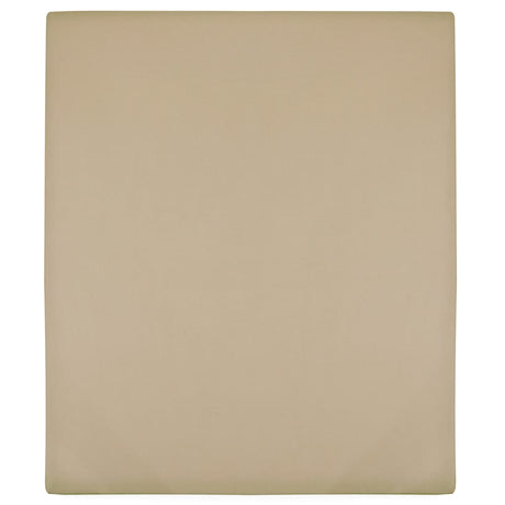 Vidaxl angepasstes Blatt Trikot 180x200 cm Baumwolltaupe