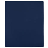 Vidaxl Foglio a monte Jersey 90x200 cm Cotton Navy Blue