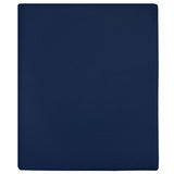 Vidaxl angepasstes Blatt Trikot 180x200 cm Baumwollmarineblau