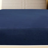 Vidaxl ausgestattete Laken 2 St Jersey 180x200 cm Baumwoll Marine Blau