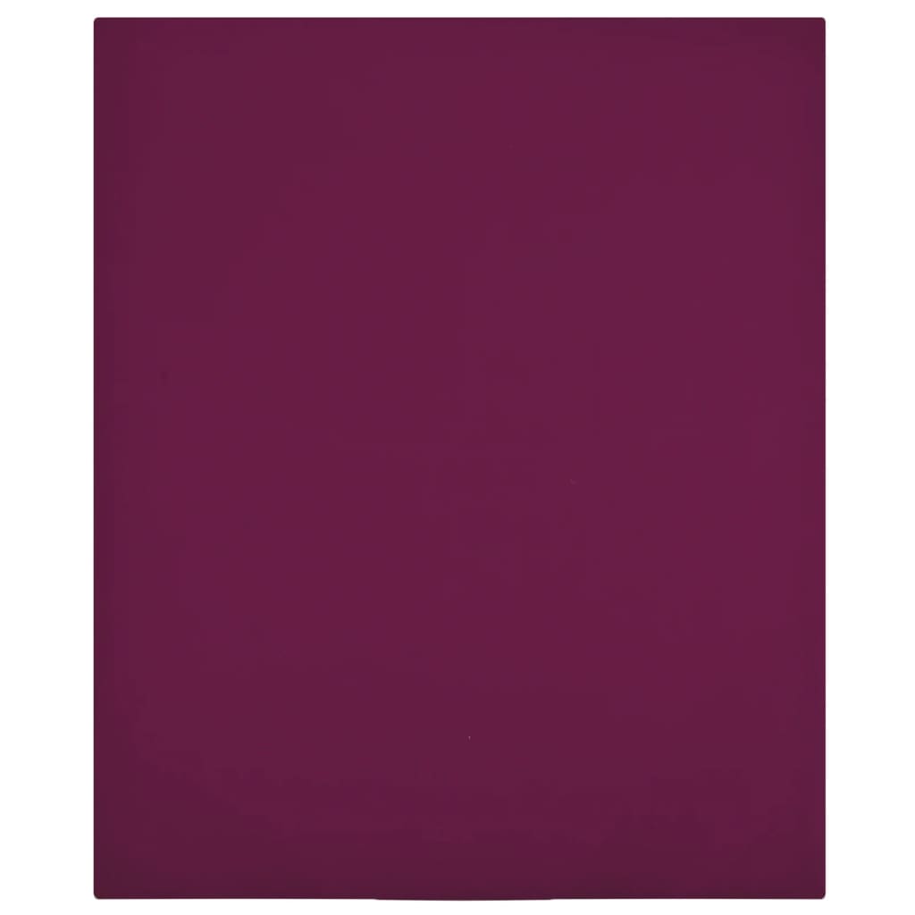 Vidaxl namontovaný dres list 90x200 cm bavlna Bordeaux Red