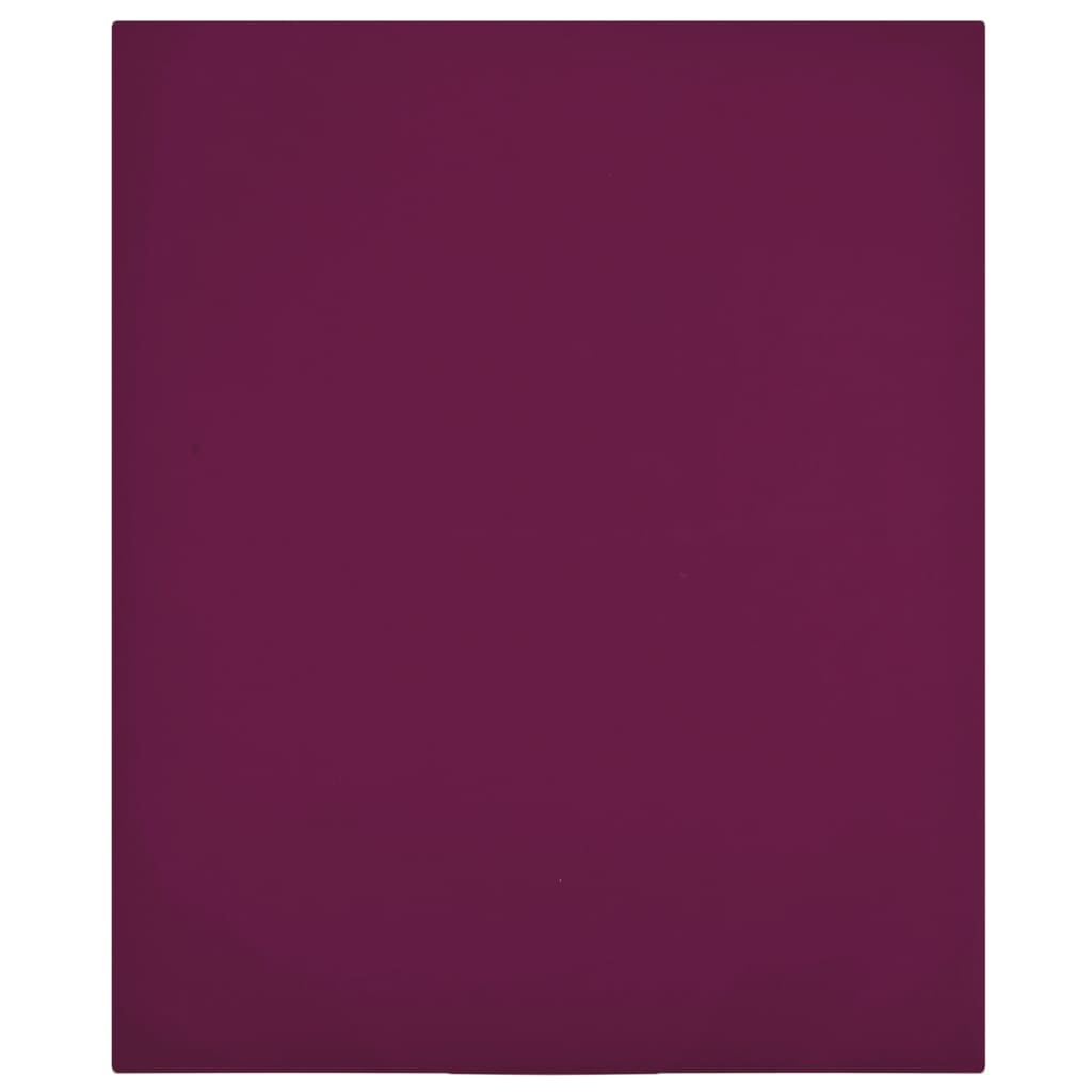 Vidaxl ausgestattete Blätter 2 St Jersey 90x200 cm Baumwollbordeaux rot