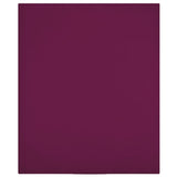 Vidaxl angepasstes Blatt Jersey 100x200 cm Baumwollbordeaux rot