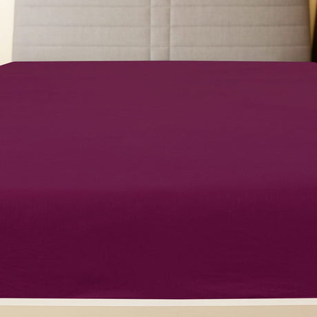 Vidaxl ausgestattete Blätter 2 St Jersey 100x200 cm Baumwollbordeaux rot