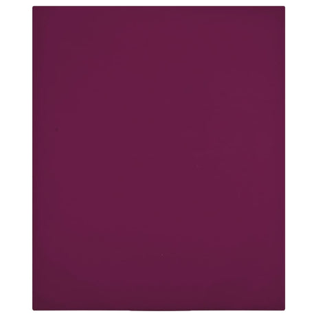 Vidaxl ausgestattete Blätter 2 St Jersey 140x200 cm Baumwollbordeaux rot