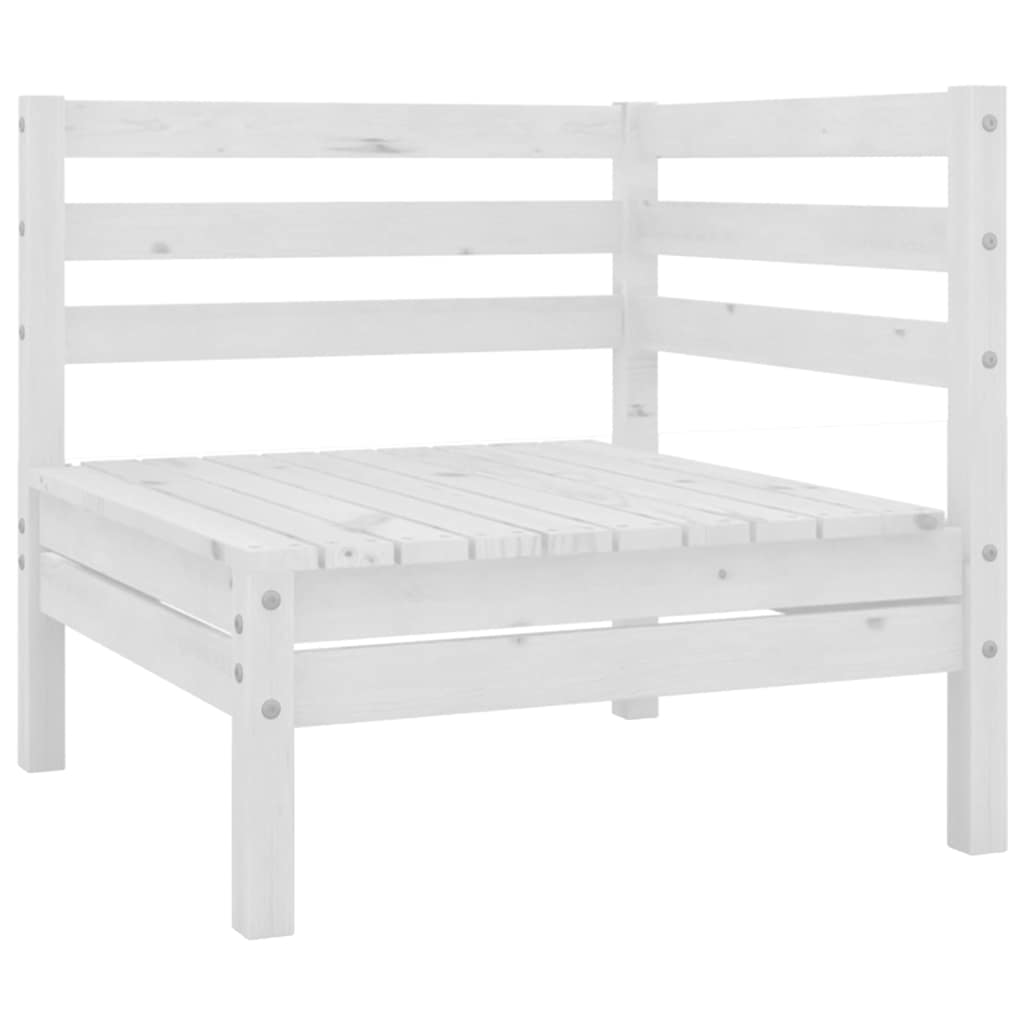 Vidaxl 3-delige loungeset massief grenenhout wit