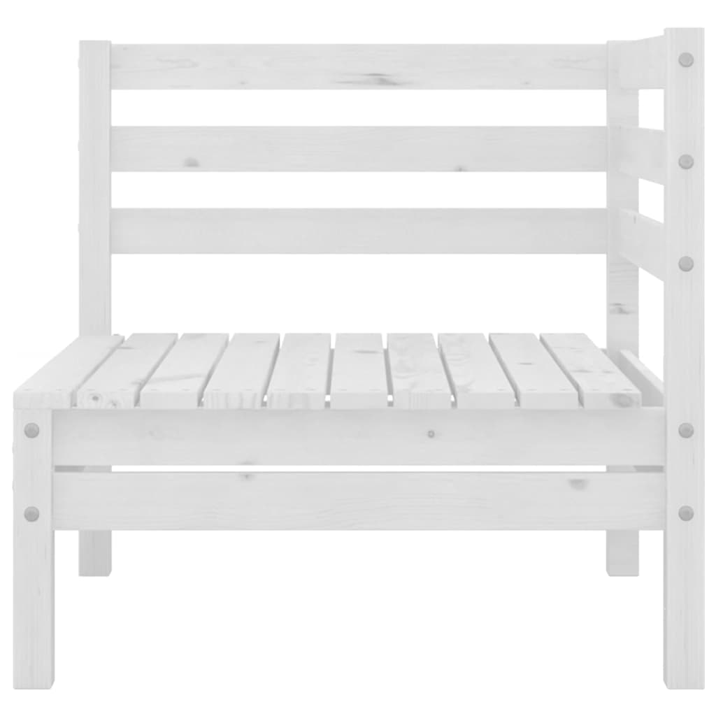 Vidaxl 3-delige loungeset massief grenenhout wit