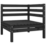Vidaxl 3-delige loungeset massief grenenhout zwart