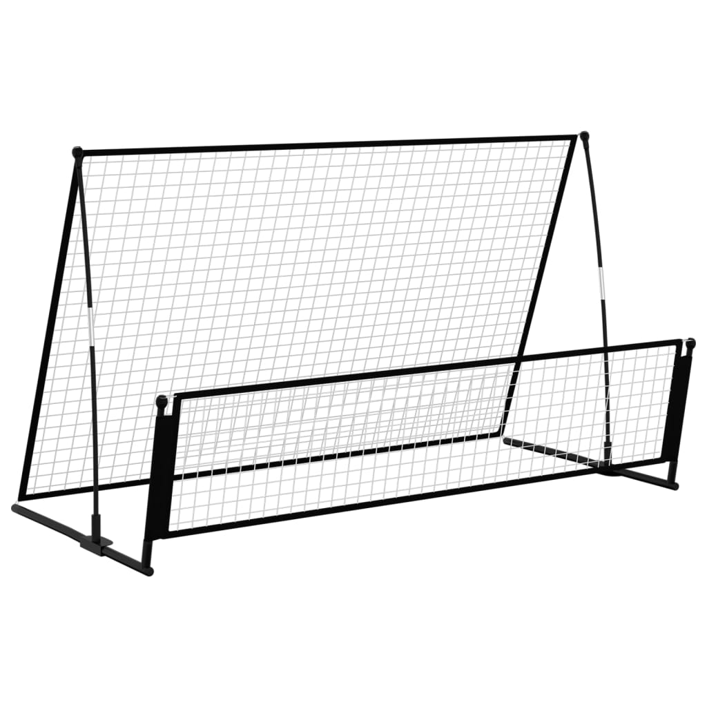 Vidaxl Football Rebunder Football Gol 2-in-1 202x104x120 cm Steel