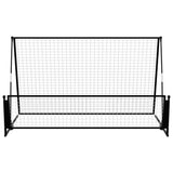 Vidaxl Football Rebounder nogometni cilj 2-in-1 202x104x120 cm jeklo