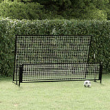 Vidaxl Football Rebounder-Fußballtor 2-in-1 202x104x120 cm Stahl