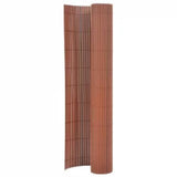 Vidaxx doppelseitiger Gartenzaun 110x400 cm braun