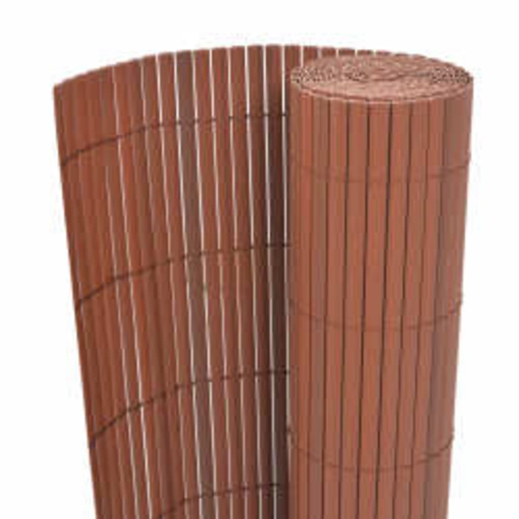 Vidaxx doppelseitiger Gartenzaun 110x400 cm braun