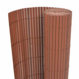 Vidaxx doppelseitiger Gartenzaun 110x400 cm braun