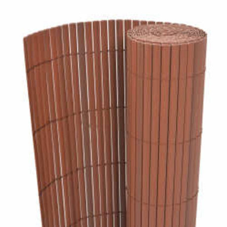Vidaxx doppelseitiger Gartenzaun 110x400 cm braun