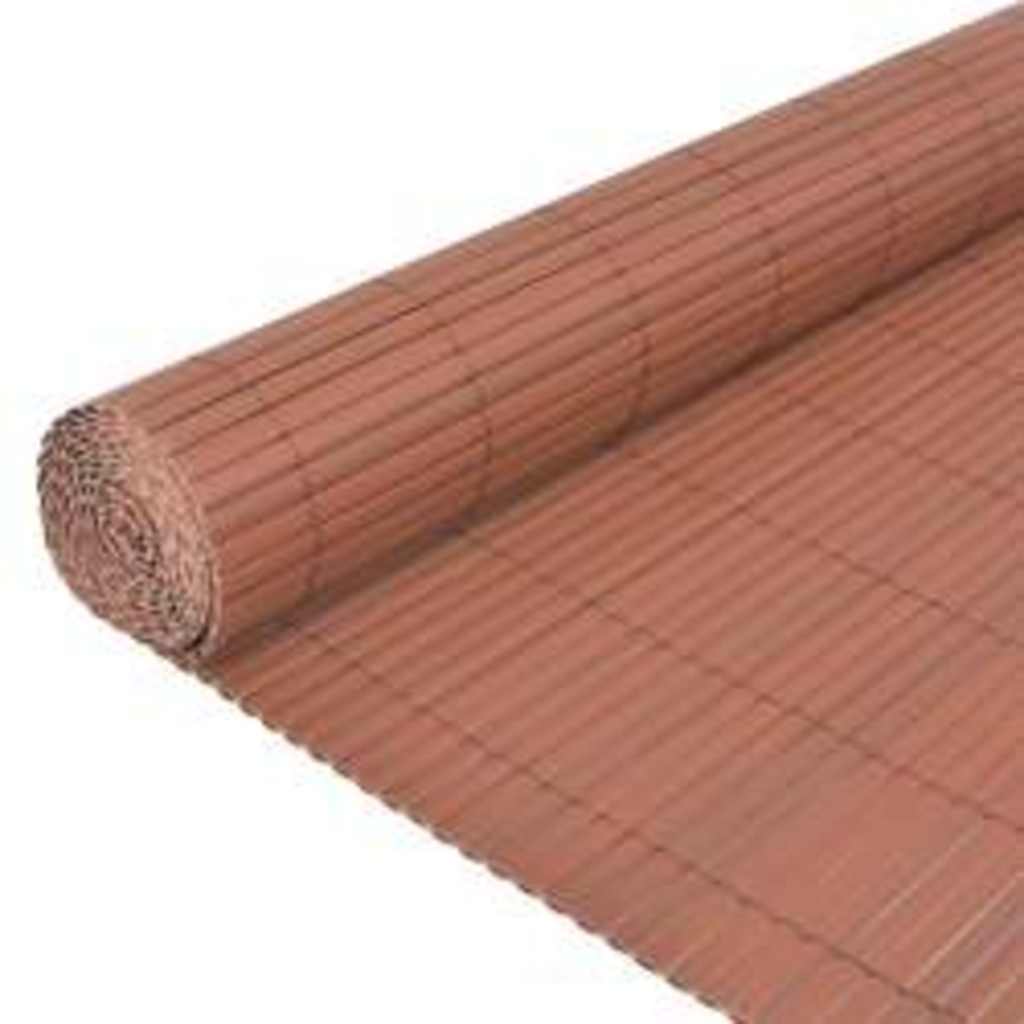 Vidaxx doppelseitiger Gartenzaun 110x400 cm braun