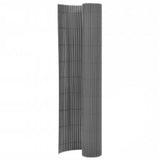 Vidaxl Gartenzäune doppelte 110 x 500 cm Grau