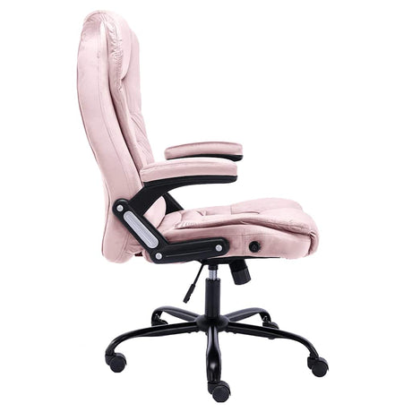 Vidaxl kantoorstoel fluweel roze