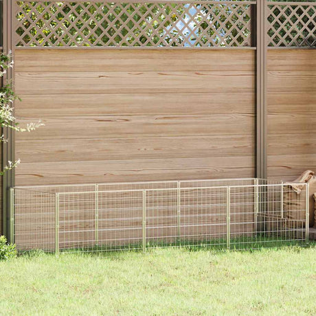 Vidaxxl Hundehütte 3 m² Stahl Silber