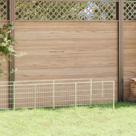 Vidaxxl Hundehütte 5 m² Stahl Silber