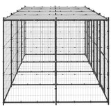 Vidaxl Dog Kennel con tetto 9,68 m² acciaio