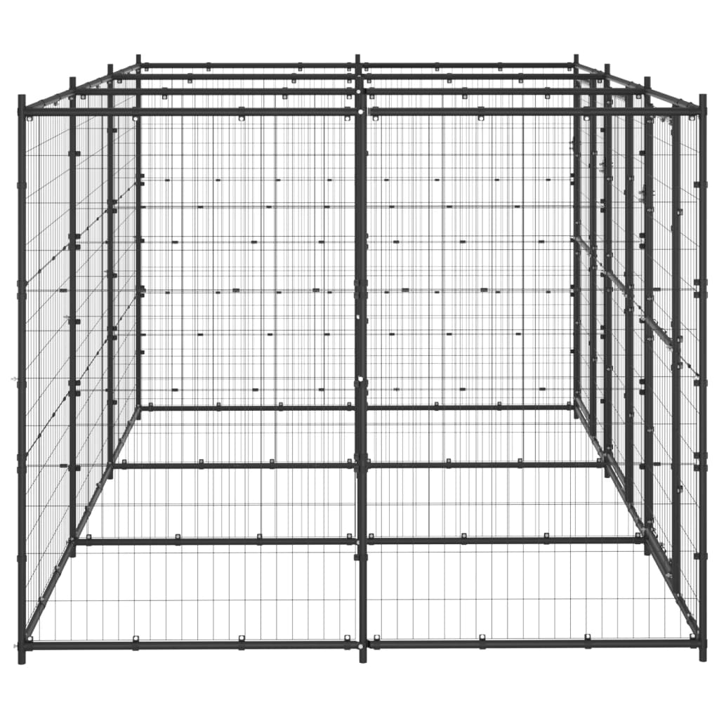 Vidaxl Dog Kennel 7,26 m² stål