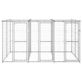 Vidaxl Dog Kennel med tag 7,26 m² Galvaniseret stål