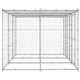 Vidaxl Dog Kennel med tag 7,26 m² Galvaniseret stål