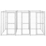 Vidaxl Dog Kennel 7,26 m² Galvaniseret stål