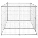 Vidaxl Dog Kennel 7,26 m² Galvaniseret stål