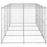 Vidaxl Dog Kennel 9,68 m² acier galvanisé