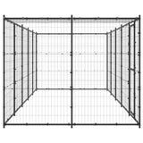 Kennel psa vidaxl z dachem 12,1 m² stal