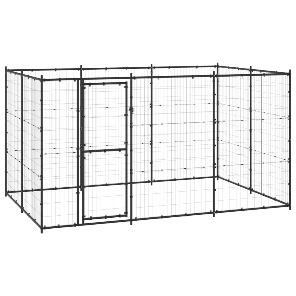 Vidaxl Dog Kennel 7,26 m² stål