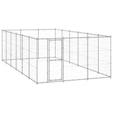 VidaXL Dog Kennel 21.78 m² Galvanized steel