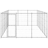 VidaXL Dog Kennel 21.78 m² Galvanized steel