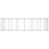 VidaXL Dog Kennel 21.78 m² Galvanized steel