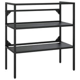Vidaxl wastafelframe 79x38x83 cm ijzer zwart