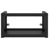 Vidaxl wastafelframe wandgemonteerd 40x38x31 cm ijzer zwart