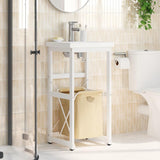 Vidaxl wastafelframe 40x38x83 cm ijzer wit