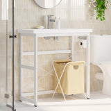 Vidaxl wastafelframe 79x38x83 cm ijzer wit